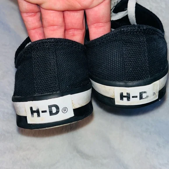 Harley-Davidson Black and White Sneakers sz 9 - Picture 4 of 8